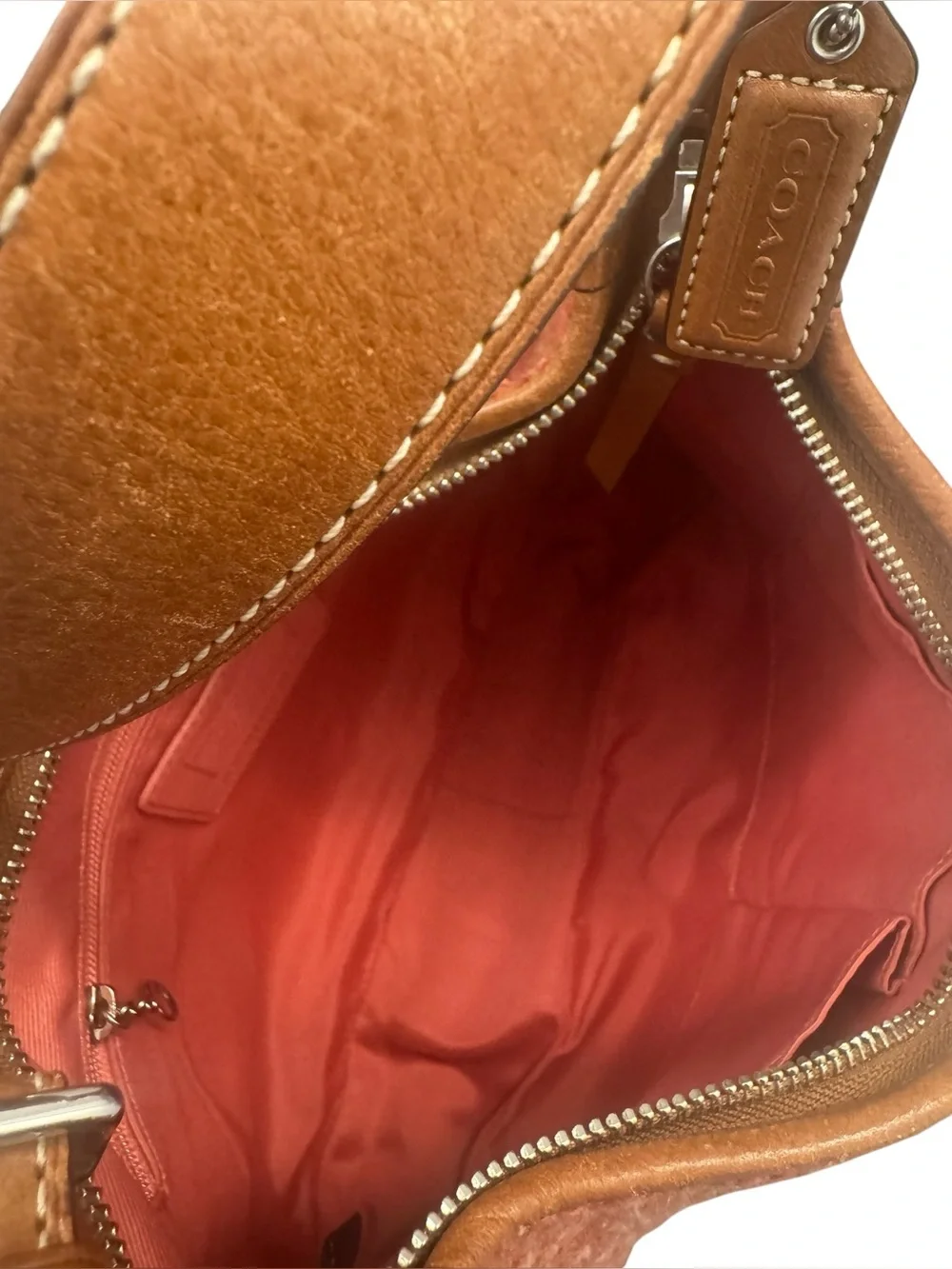 Vintage Coach Soho Tweed Herringbone Texture Y2K Hobo Bag & Matching Wallet Set